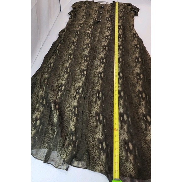 Rare Vintage 90's Dana Buchman Dress Luxury 2 Piece Snake Print 14 With Tags NOS - Picture 14 of 16